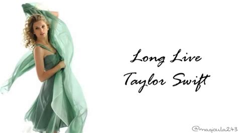 taylor swift long live songtext